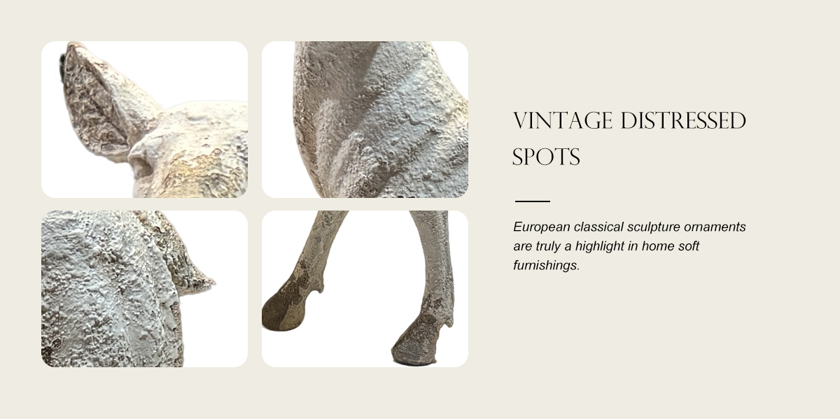 European Retro Vintage Deer Ornament 