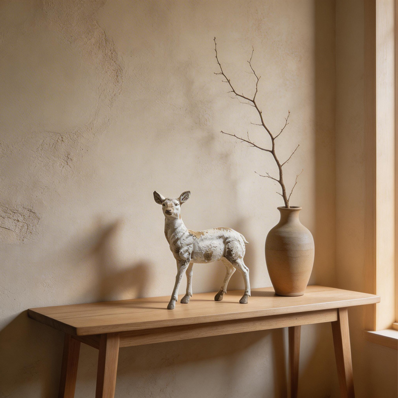 European retro vintage deer ornament