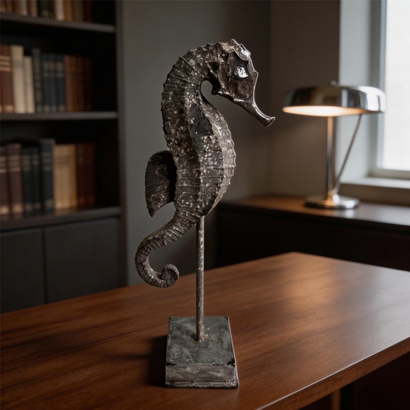 European retro vintage seahorse ornament