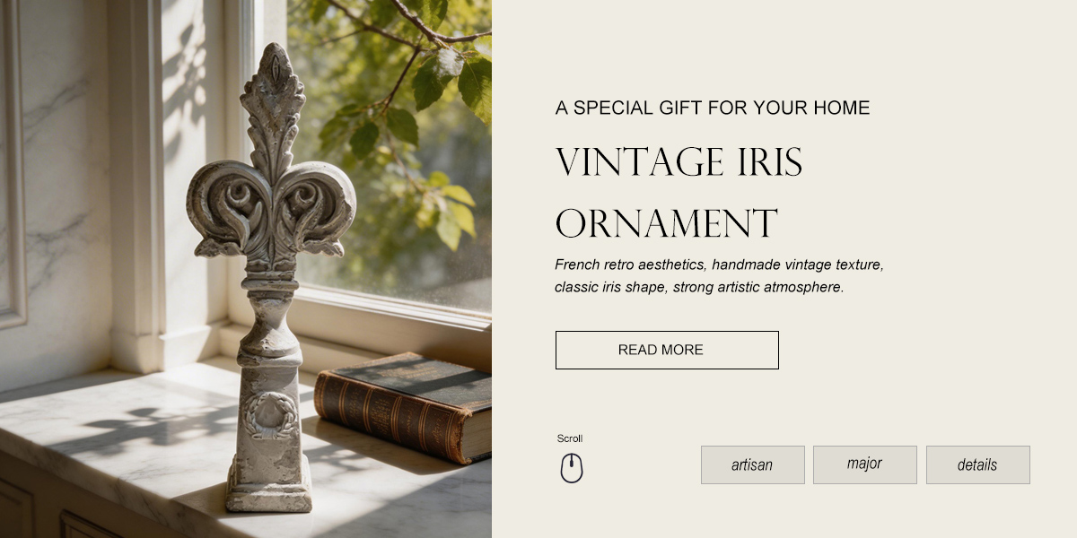 Retro IrisTop Decorative Column Ornament Retro IrisTop Decorative Column Ornament