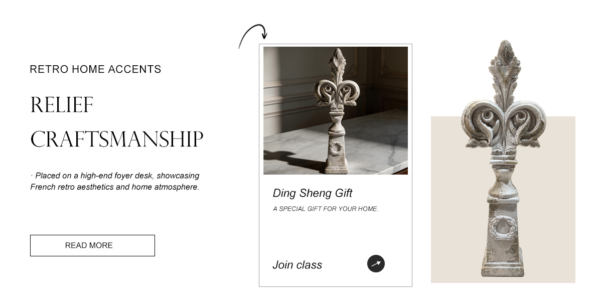 Retro IrisTop Decorative Column Ornament Retro IrisTop Decorative Column Ornament