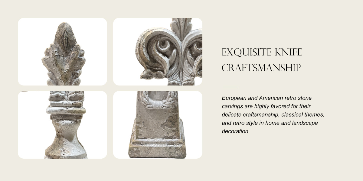 Retro IrisTop Decorative Column Ornament Retro IrisTop Decorative Column Ornament