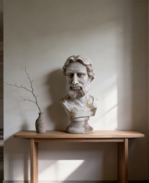 Custom Retro Greek God Bust Ornament