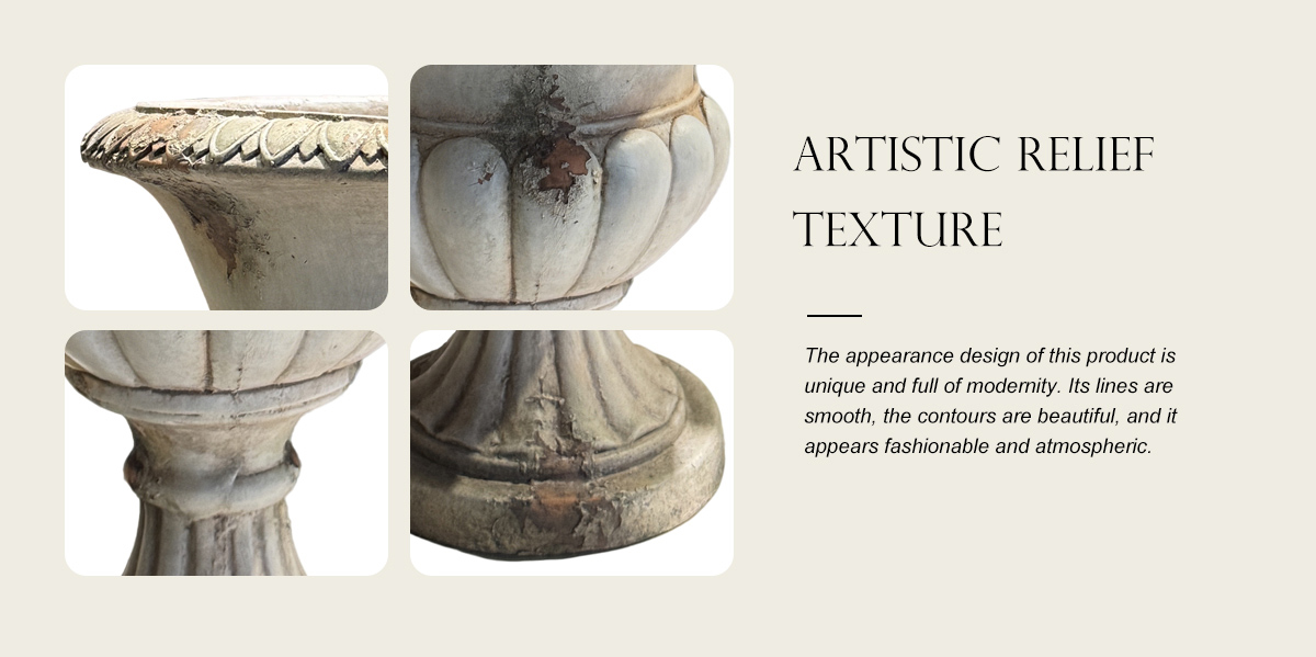 Vintage High Footed Cup-Shaped Flowerpot