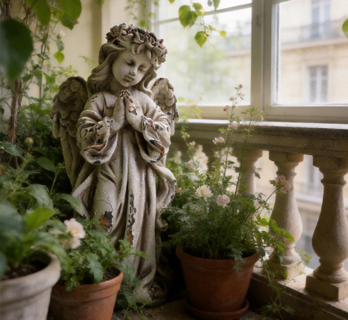 European Retro Prayer Angel Ornament