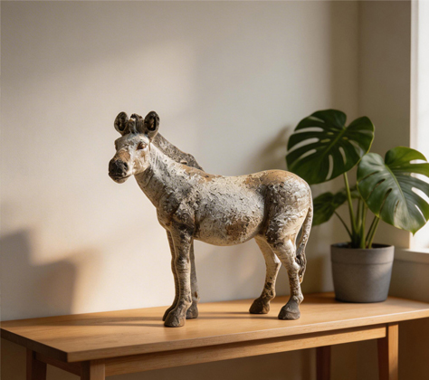European Retro Vintage Zebra Ornament 