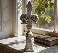 French Fleur-de-Lis Decorative Finial Elevate Your Space with Timeless Vintage Elegance