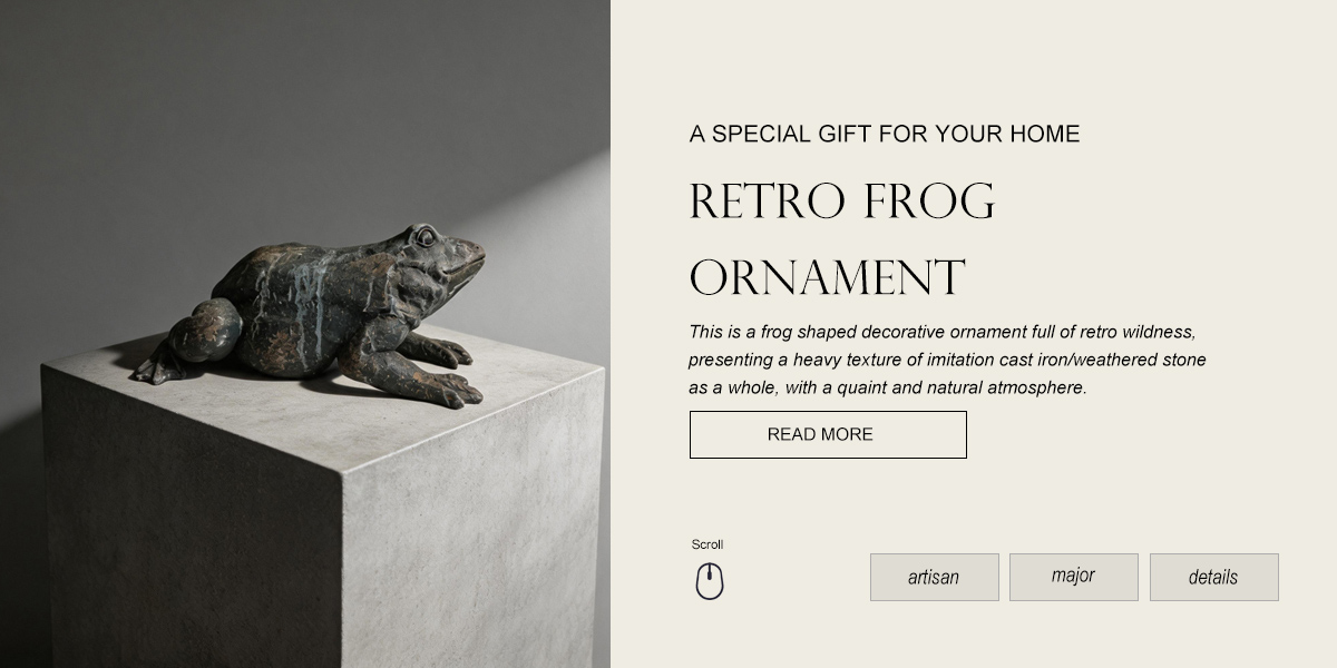 Retro Antique Frog Decoration Ornament