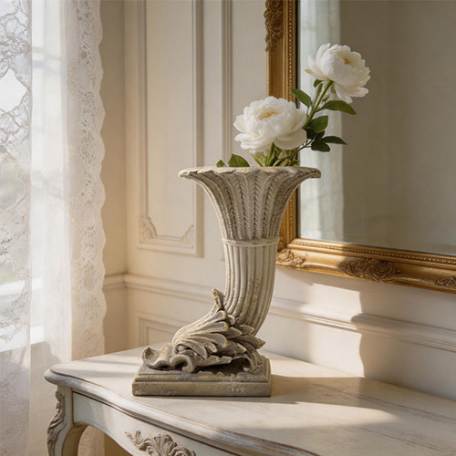 European Retro Antique Carved Angular Flower Ware European Retro Antique Carved Angular Flower Ware