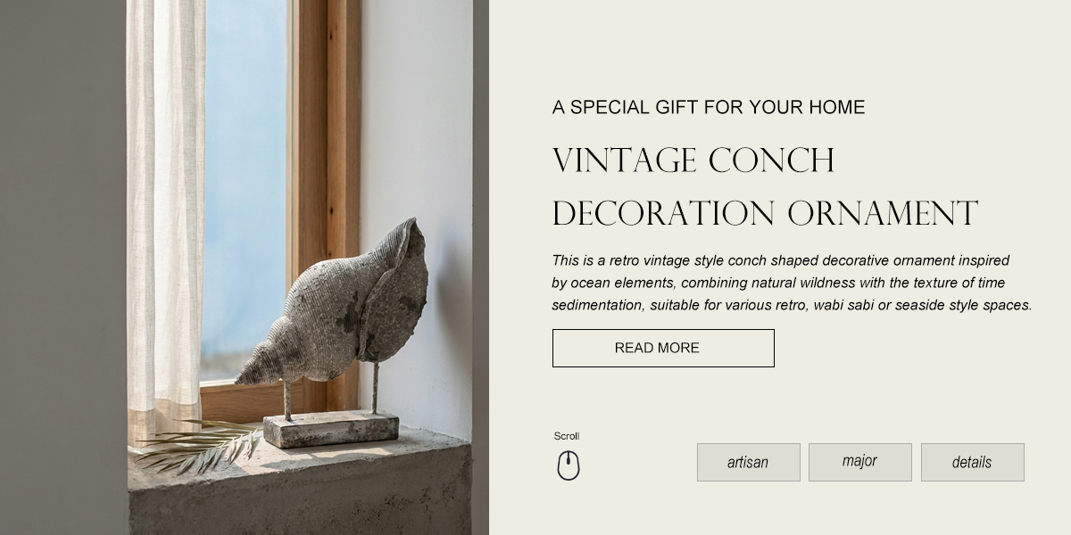 Vintage conch shaped ornament