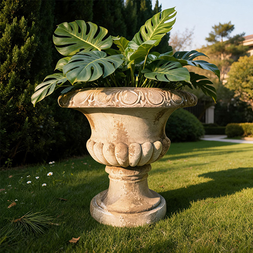 Retro Roman Column High footed Flower Utensils