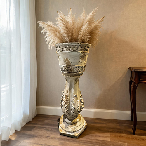 Retro High Footed Roman Pillar Flower Vase Retro High Footed Roman Pillar Flower Vase