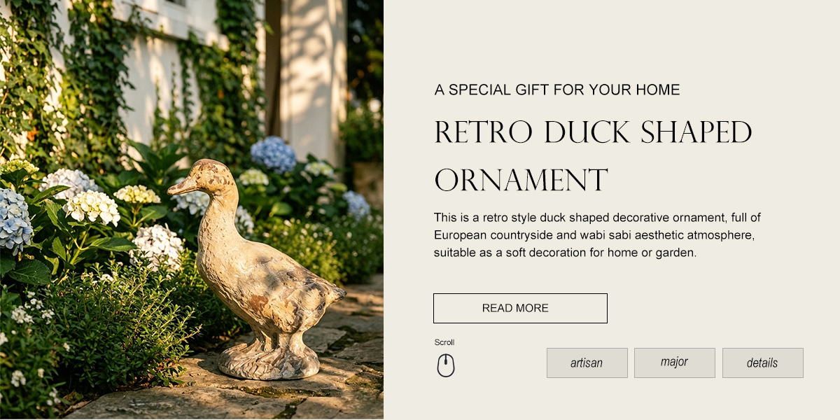 Retro Antique Duck Sculpture Retro Antique Duck Sculpture