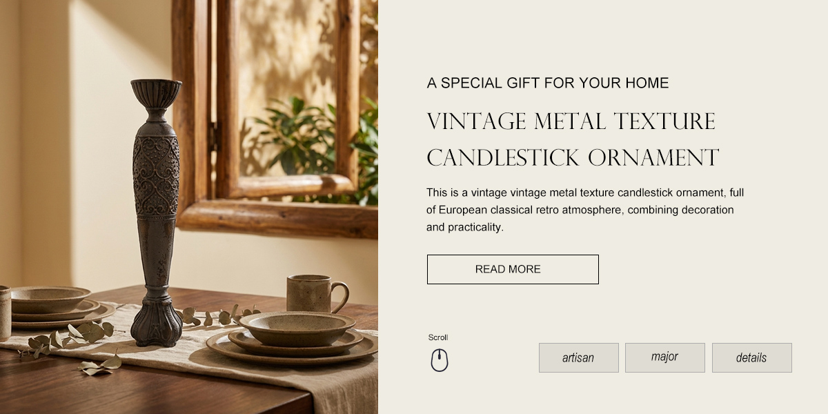 European Retro Candle Holder