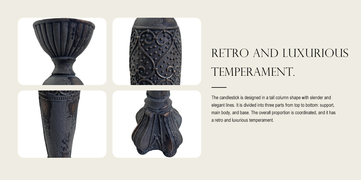 European Retro Candle Holder