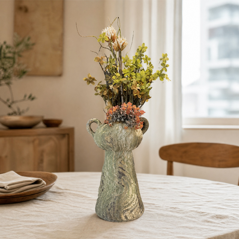Wabi Sabi Style Double Ear Vase Ornament