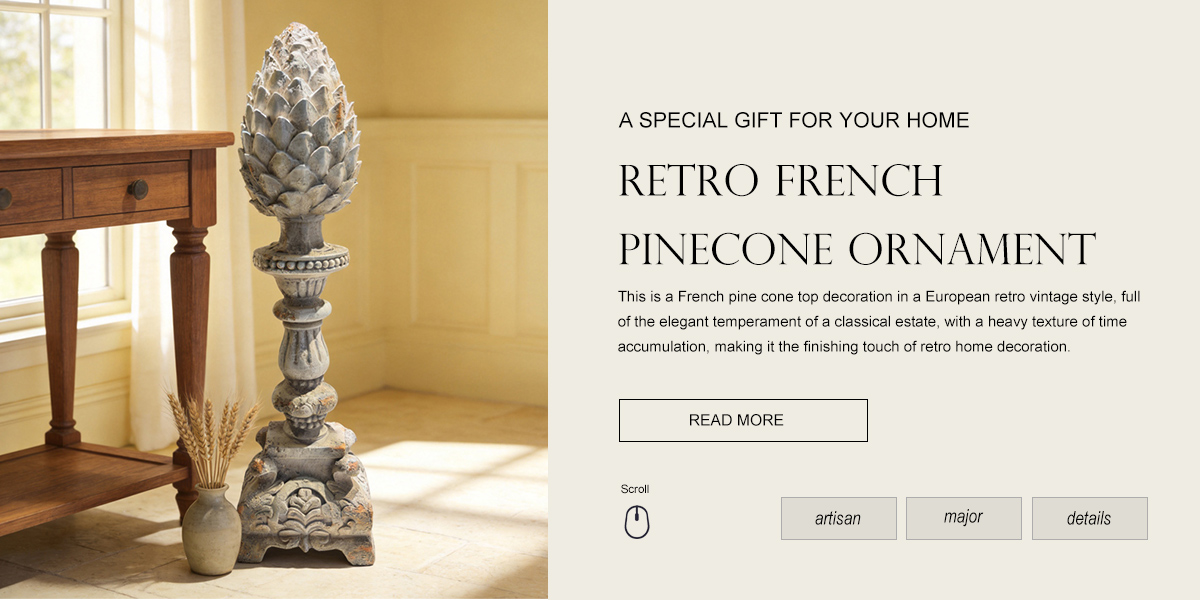 Retro French Pine Cone Ornament Retro French Pine Cone Ornament