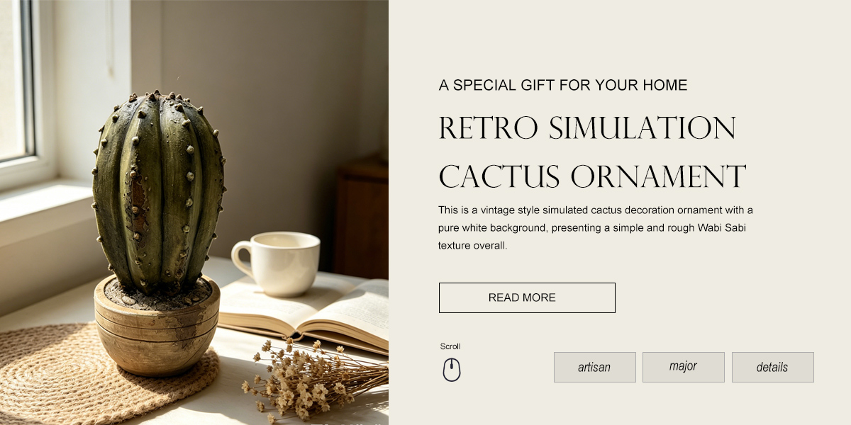 Retro Simulation Cactus Ornament Retro Simulation Cactus Ornament