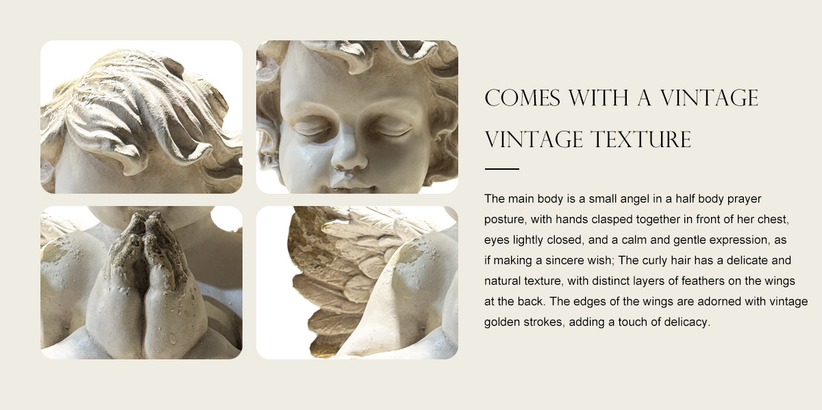 Retro Prayer Angel Half Body Sculpture Retro Prayer Angel Half Body Sculpture