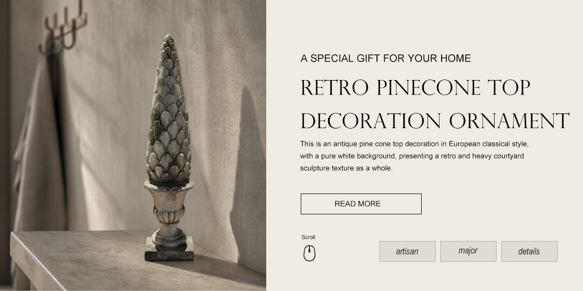 Retro Pinecone Top Decoration Ornament Retro Pinecone Top Decoration Ornament