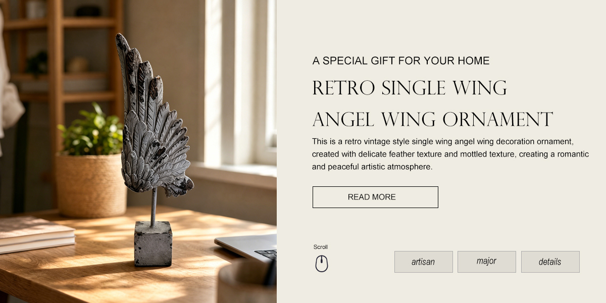 Customized Retro Single-wing Feather Ornament Customized Retro Single-wing Feather Ornament