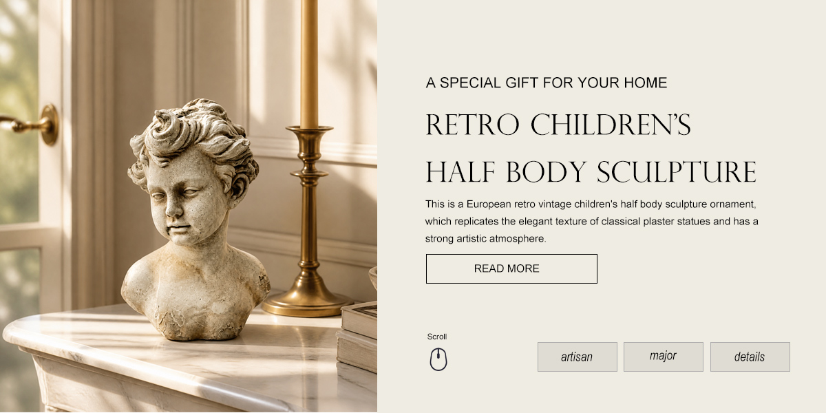 Manufacturing Retro-style Child Bust Ornament 