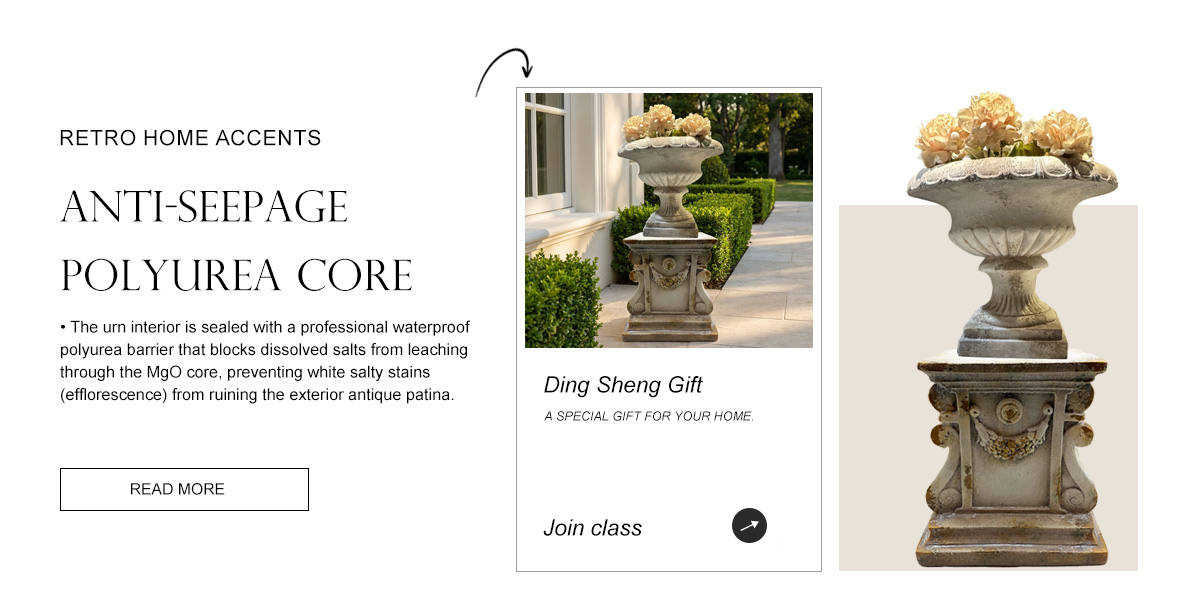 Classic Ribbed Urn and Swag Pedestal Base Set Classic Ribbed Urn and Swag Pedestal Base Set
