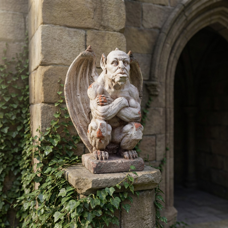 Vintage Gothic Gargoyle Garden Statue