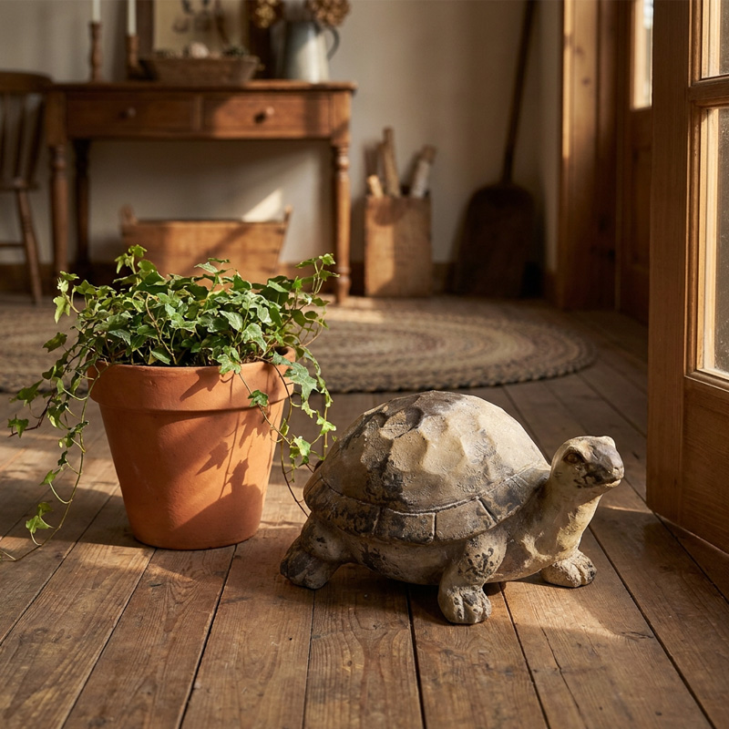 Vintage Zen Tortoise Garden Statue
