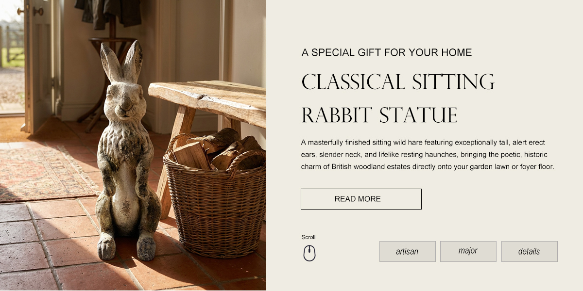 Vintage Standing Wild Hare Garden Statue Vintage Standing Wild Hare Garden Statue