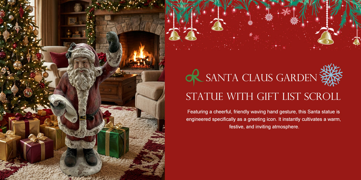 Vintage Standing Santa Claus Statue Vintage Standing Santa Claus Statue