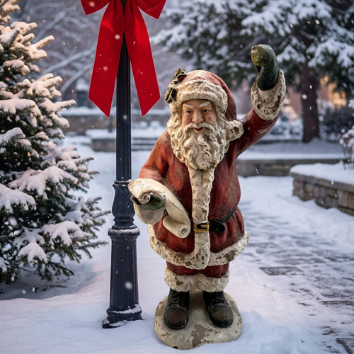 Vintage Standing Santa Claus Statue Vintage Standing Santa Claus Statue