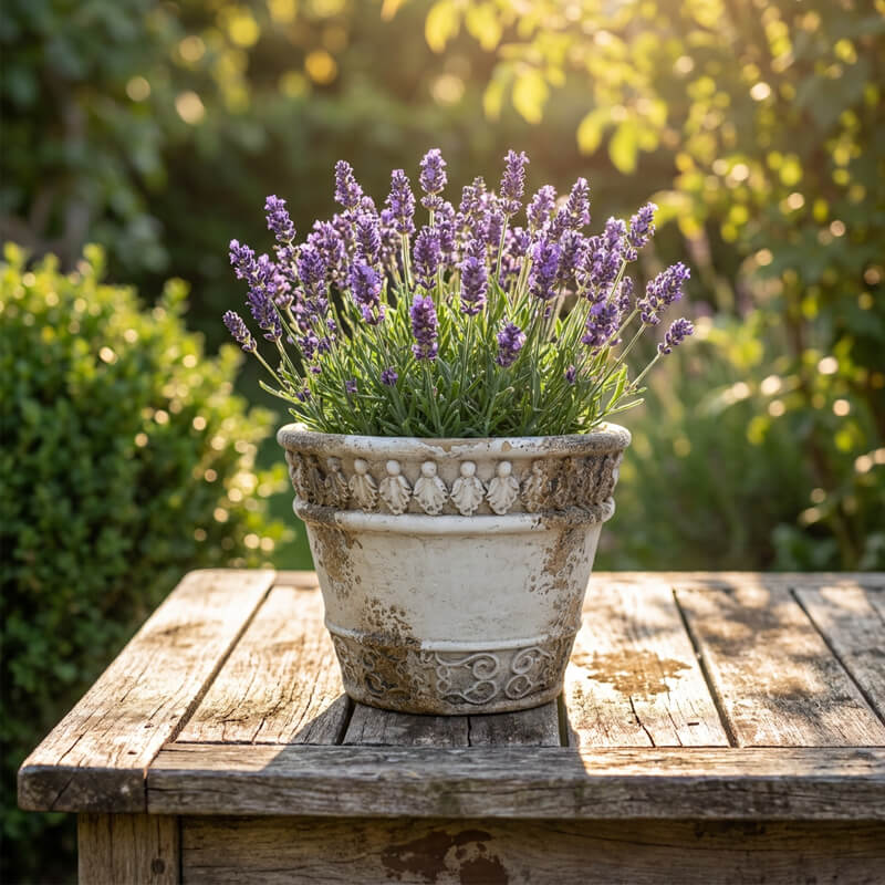 Retro High Footed Roman Pillar Flower Vase