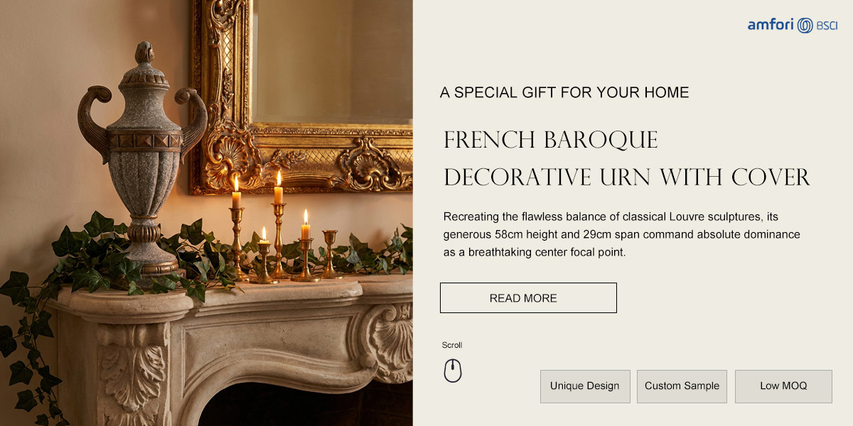  Vintage French Classical Decorative Urn
