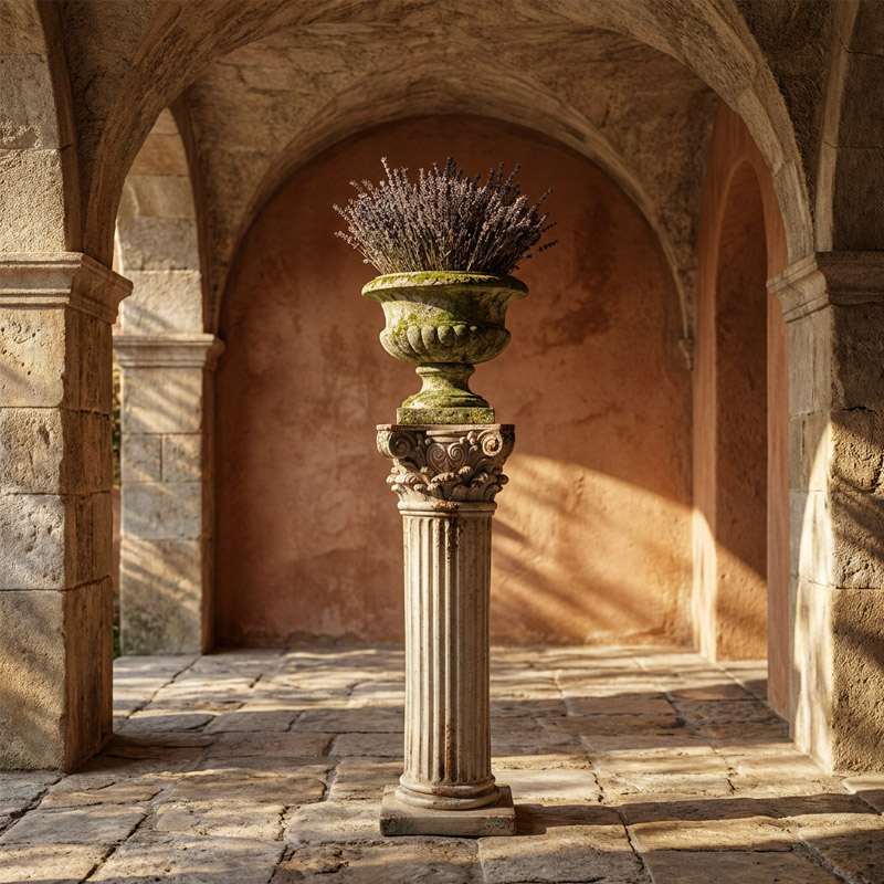 Grand 62.5cm Roman Corinthian Pedestal 