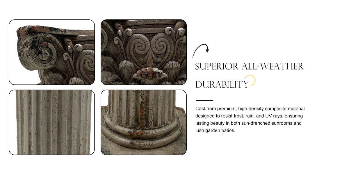 Grand 62.5cm Roman Corinthian Pedestal 