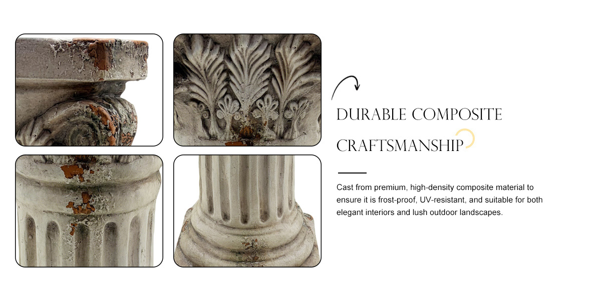 Antique Corinthian Column Pedestal
