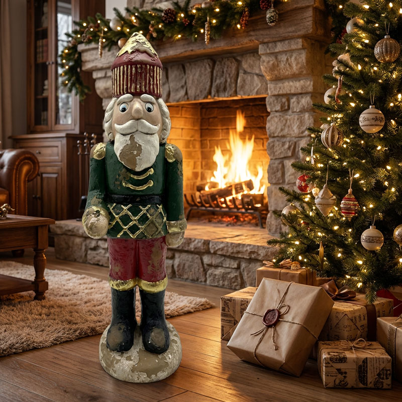 Vintage Hand-Painted Nutcracker Soldier