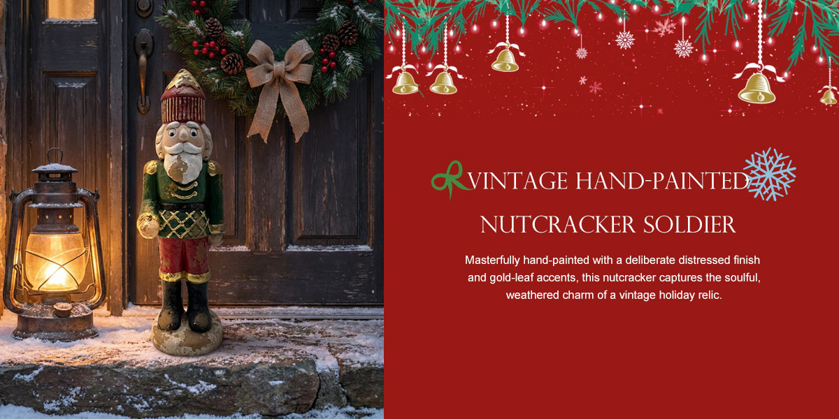 Vintage Hand-Painted Nutcracker Soldier