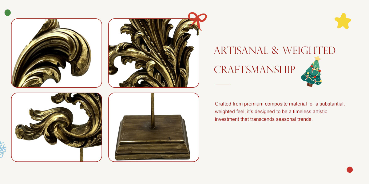 Vintage Baroque Acanthus Leaf Sculpture