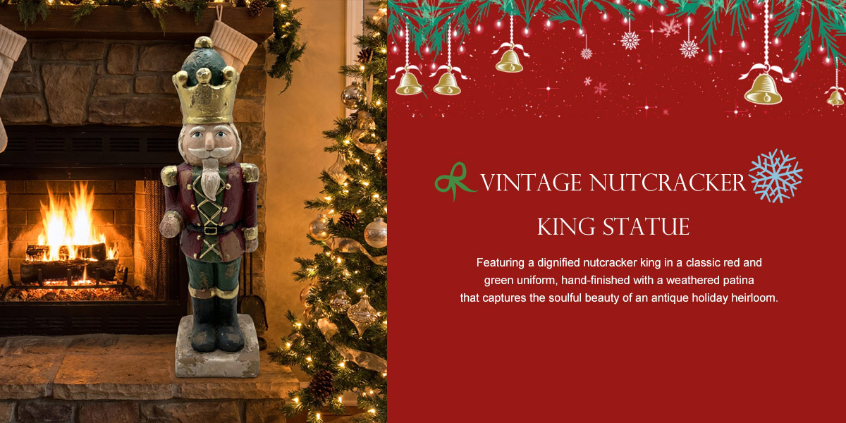  Vintage  Nutcracker King Statue