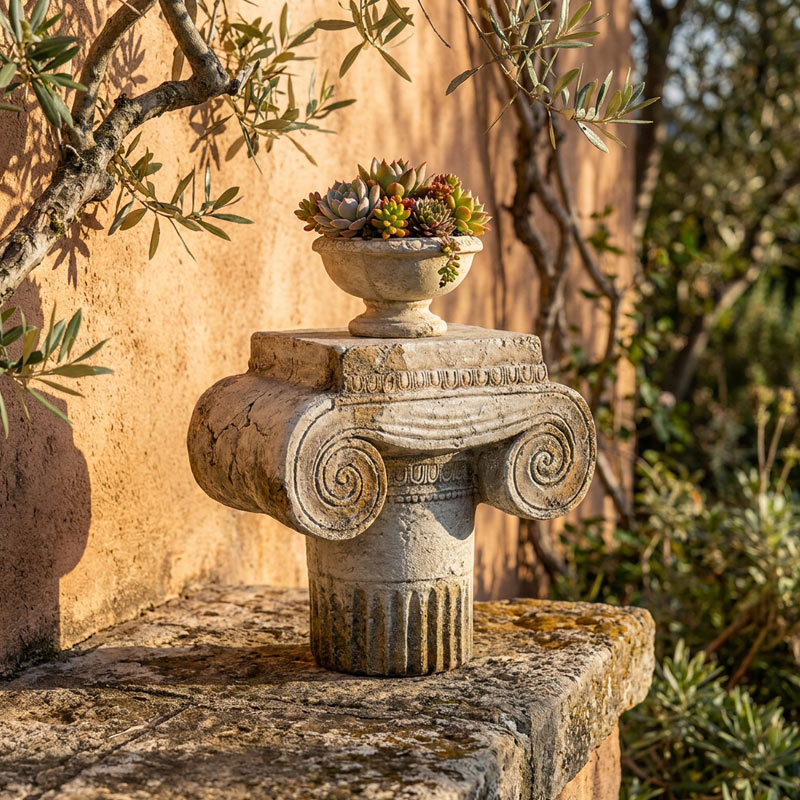 Ionic Column Capital Fragment