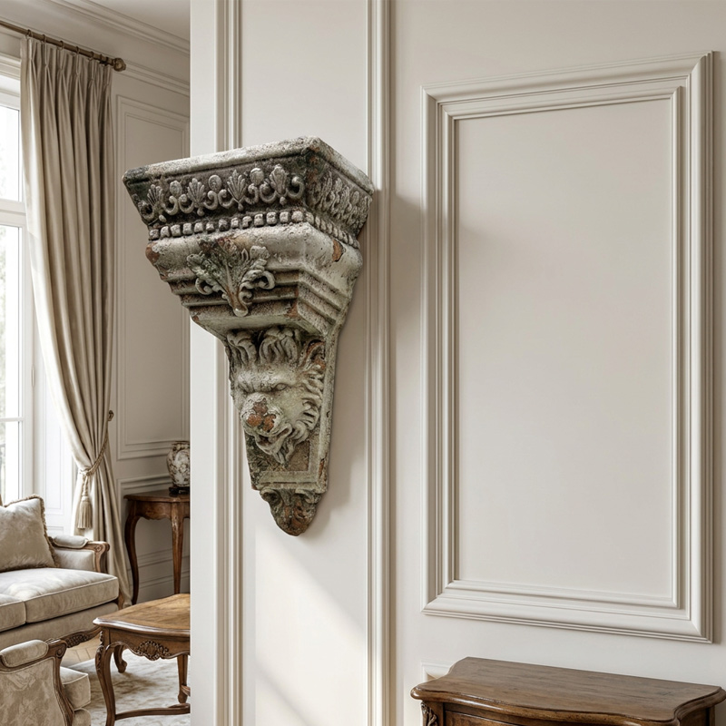 Neoclassical Floral Pedestal