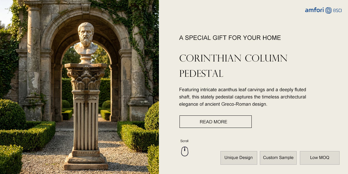 Corinthian Column Pedestal 