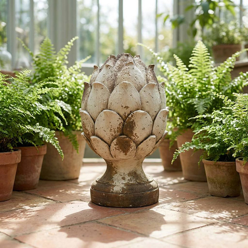 Vintage French Country Artichoke Finial