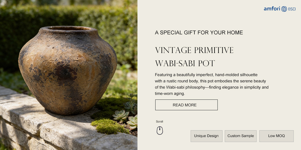  Vintage Primitive Wabi-Sabi Pot