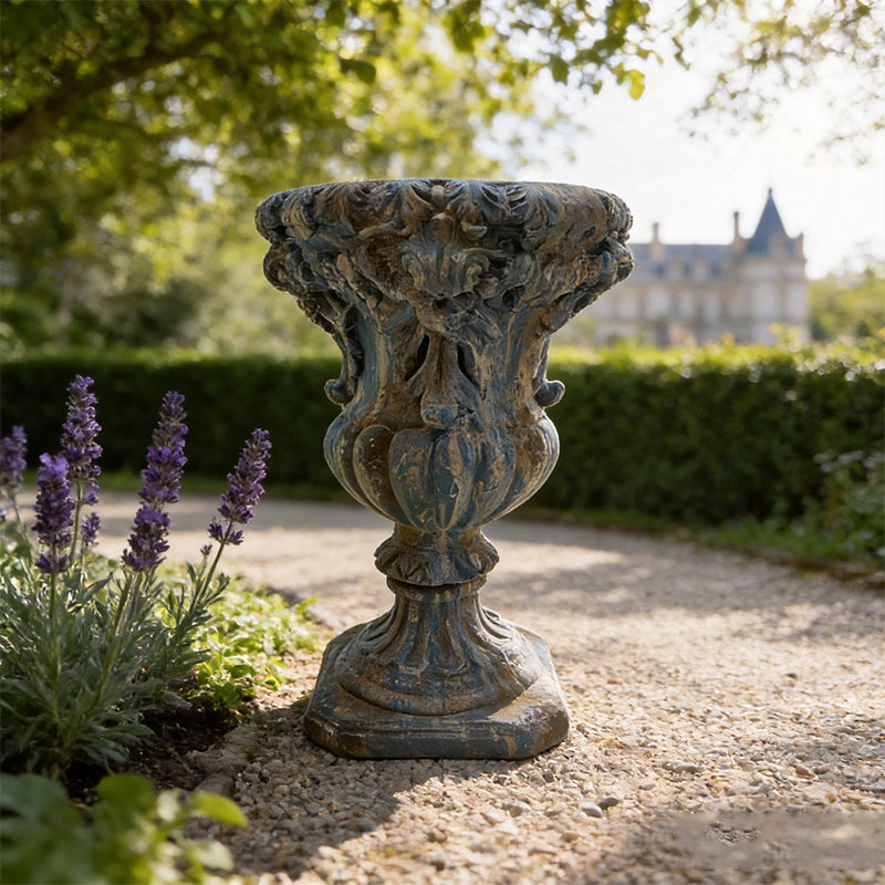 Vintage French Baroque Garden Urn
