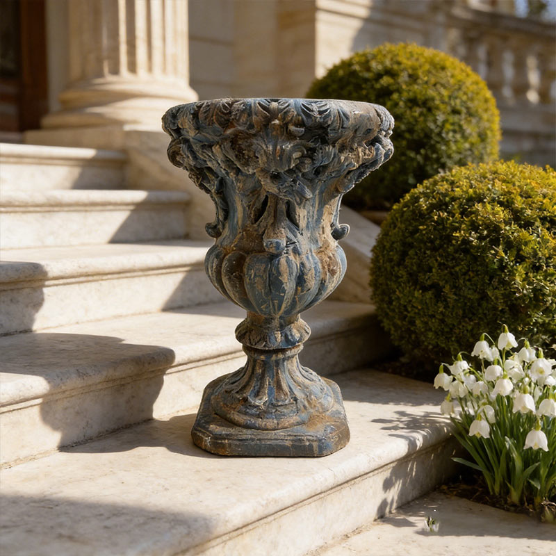 Vintage French Baroque Garden Urn 