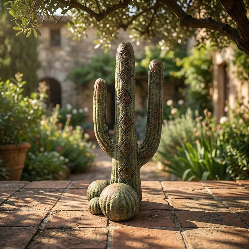  Vintage Southwestern Saguaro Cactus Statue
