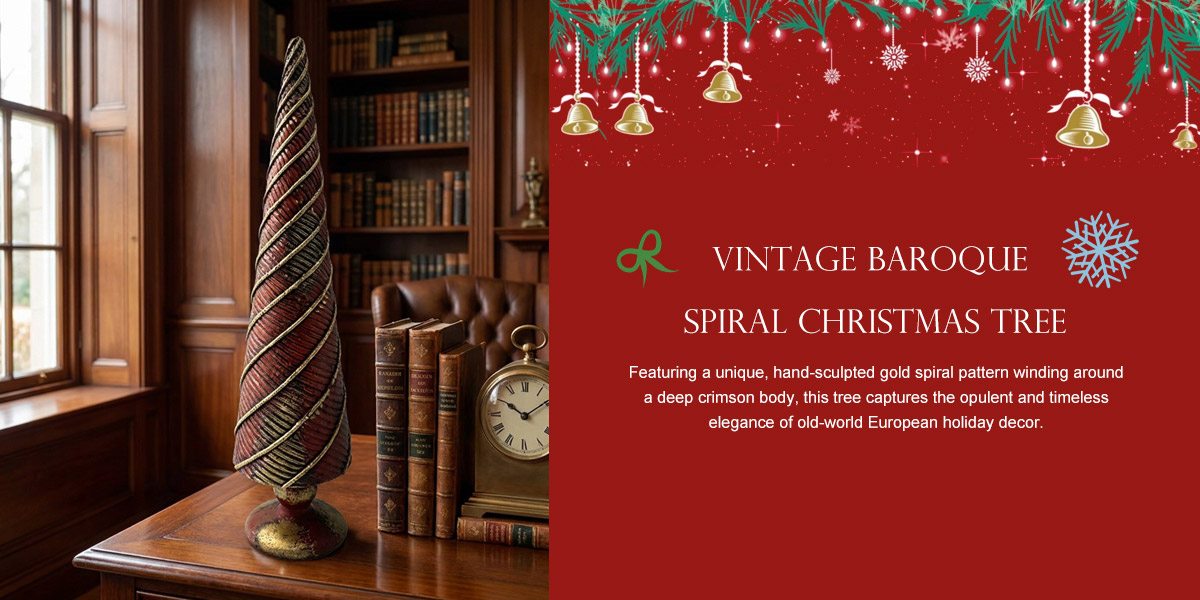 Vintage Baroque Spiral Christmas Tree
